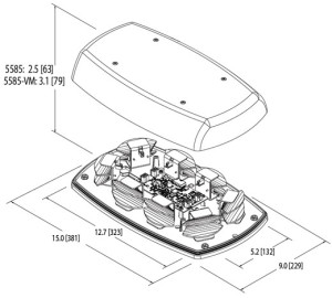 ECCO 5585 Series SAE Class I LED Minibar