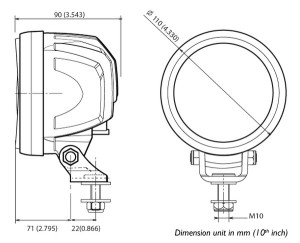 ABL 700 LED3000 dimensions