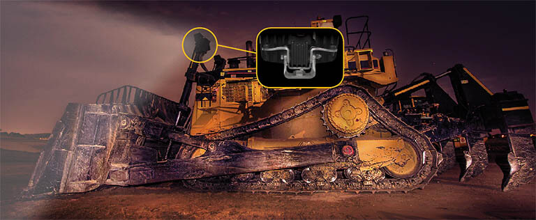 bulldozer with ABL AVB bracket