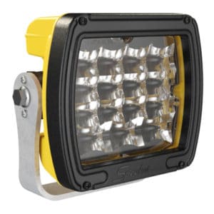 J.W. Speaker Model 526 Dual White Anti-Glare LED Work Light - Yellow Housing