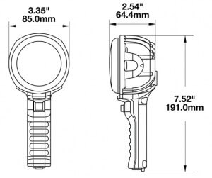 Speaker 4416 Handheld LED Work Light line drawing