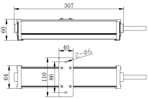 APS LW400 Series LED Linear Walkway Light