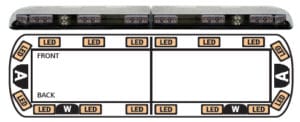 ECCO 12+ Series Vantage LED Lightbar - Model 12-20004-E