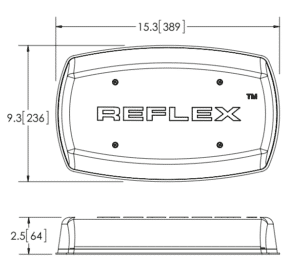 ECCO 5587 Series Reflex LED Minibar line drawing