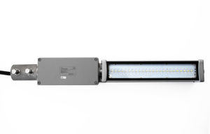 APS LY400 LED Linear Walkway Light with EMB and standard pole mounting (LY400-P-22W)