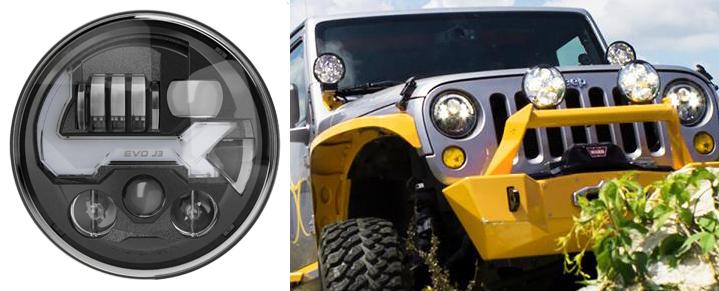 Quality aftermarket LED headlights for your Jeep Wrangler or Gladiator - APS