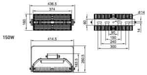 APS LF70ES LED Flood Light - 150W