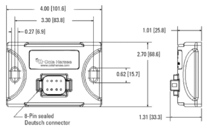 Cole Hersee FlexMod Voltage Sensing Relay and Timer Series line drawing