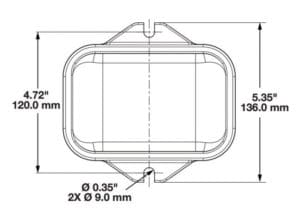 LED Solar Flasher & Warning Light line drawing