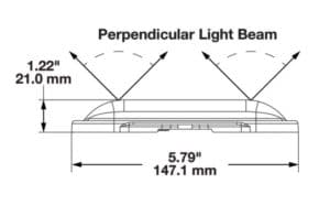 LED Solar Flasher & Warning Light line drawing