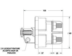 Cole Hersee TR Series Manual Battery Disconnect Switches