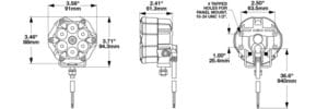 J.W. Speaker Model Trail 6 Round LED Off Road Lights