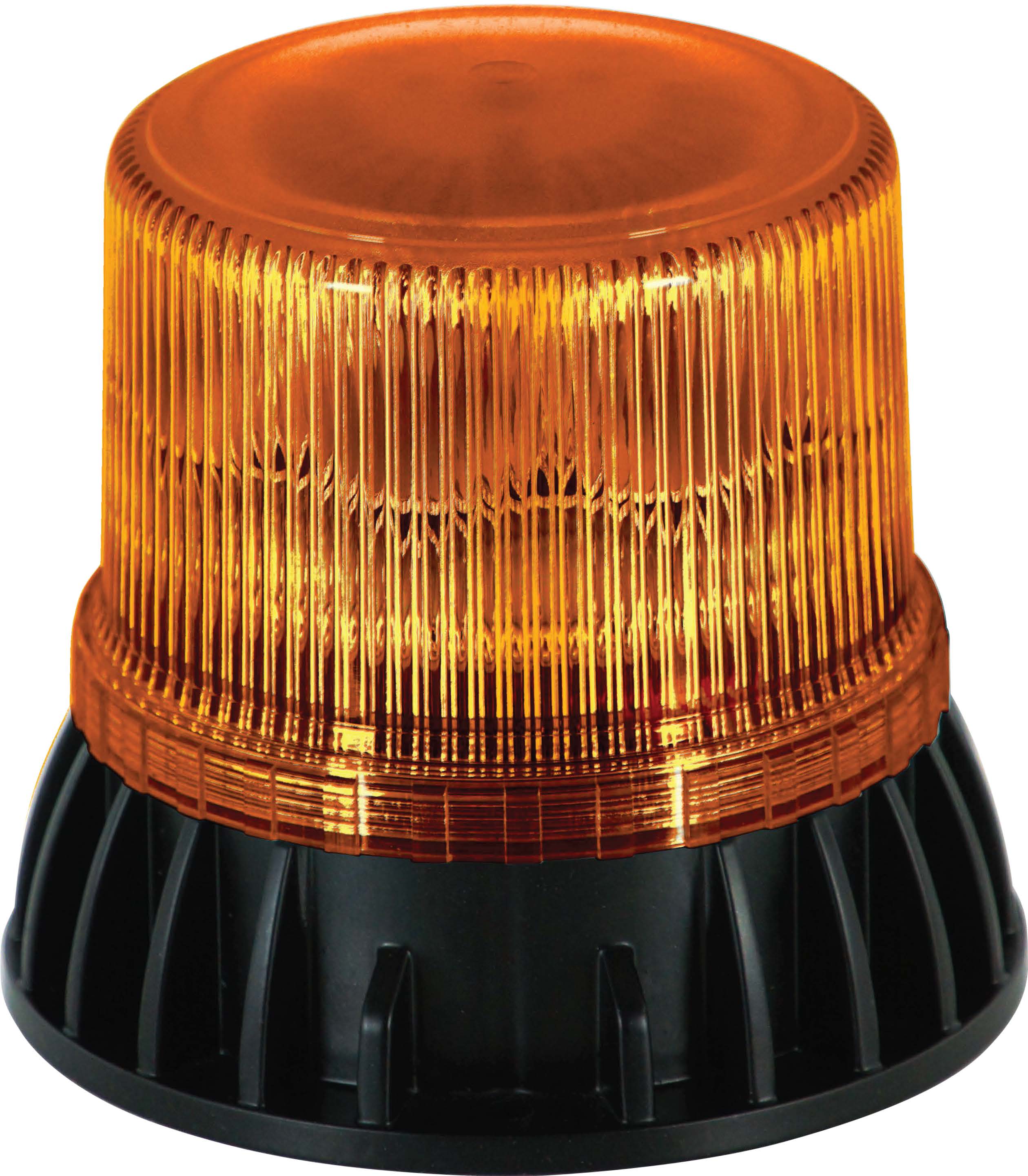 LED-Martin® flashing beacon with magnetic base in orange, 12V/24V