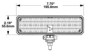 JW Speaker Model 893 Compact Work Light line drawing