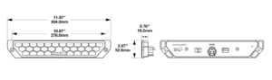 J.W. Speaker Model 260 LED Stop, Tail, Turn & Backup Lights line drawing