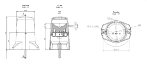 Vignal PUCK LED Beacon 223010 line drawing