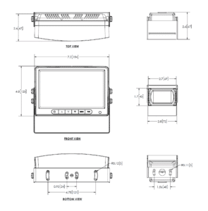 ECCO K7000B-AI Series AI Powered Camera System Tech Drawings